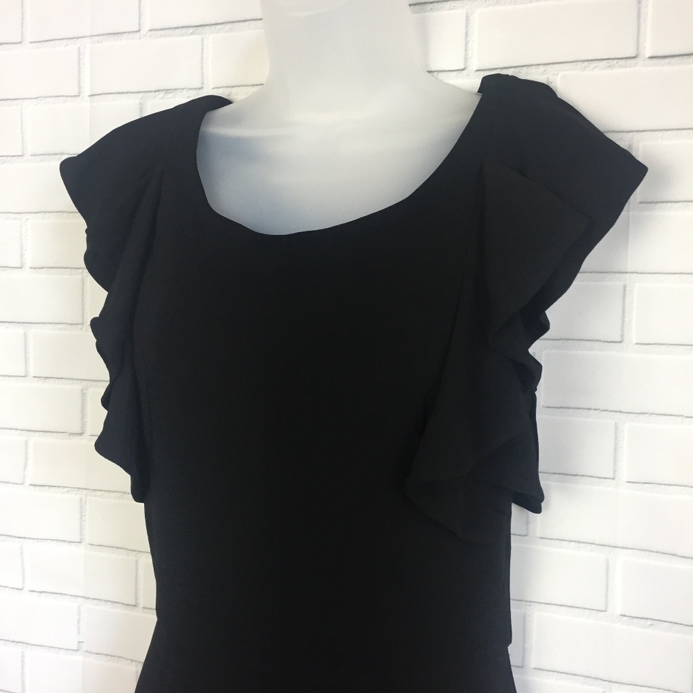 WHBM Sheath Dress Flutter Sleeves Sz 8 NEW